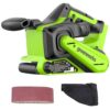 Greenworks 24V Brushless Cordless 3in. x 18in. Belt Sander Kit with Dust Bag and 60 Grit Sandpaper, Tool Only