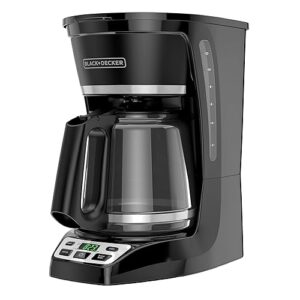 BLACK+DECKER 12-Cup* Programmable Coffeemaker, Black, CM1070B-3