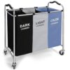 Laundry Basket Sorter,240L Laundry Blanket Cart with Wheels, 16 X 30 X 35 inch Large Laundry Hamper Bag Bin for Dirty Clothes,Toys,Towels in Laundry Room,Bathroom, Closet Organizers & Storage- BLUE