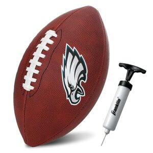Franklin Sport NFL Team Football - Youth Junior Size Football for Kids - Official NFL Team Logo + Colors Youth Football - Kids NFL Fan Shop Football