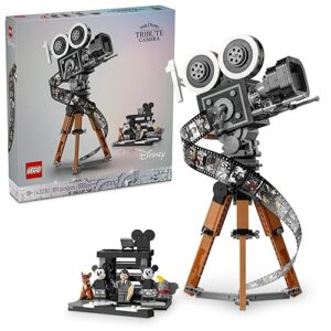 LEGO Disney Walt Disney Tribute Camera, Disney Fan Building Set, Celebrate Disney with a Collectible Piece Perfect for Play and Display, Makes a Fun Gift for Adult Builders and Fans, 43230