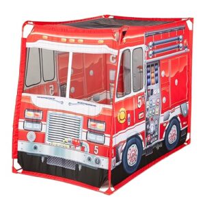 Melissa & Doug Fire Truck Play Tent Role Play Firefighter Tent, Fire Truck for Kids Ages 3+