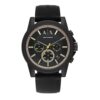AX Armani Exchange Chronograph Watch for Men with Leather, Stainless Steel or Silicone Band