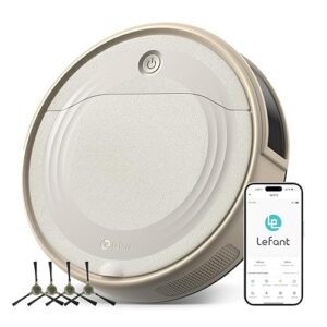 Lefant M310 Robot Vacuum Cleaner-4500Pa Suction, PreciSense Obstacle Avoidance, Brushless Motor, Quite, Slim, 160Mins, Self-Charging Robotic Vacuum, App/Wi-Fi/Alexa, Ideal for Pet Hair Hard Floor