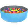 Click N' Play Ball Pit for Toddlers and Kids, Holds Over 400 Balls, Soft, Foldable, Reusable Storage Bag is Included, for Indoor or Outdoor Use, Blue