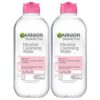 Garnier Micellar Water, Hydrating Facial Cleanser & Makeup Remover, Suitable for Sensitive Skin, Vegan, Cruelty Free, 13.5 Fl Oz (400mL), 2 Count