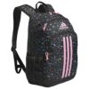 adidas Creator Laptop Backpack for Women and Men, Comfortable and Durable Small Athletic Bag, Speckle Black/Bliss Pink/Black, One Size