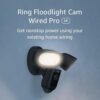 Ring Floodlight Cam Wired Pro with Bird’s Eye View and 3D Motion Detection, Black