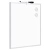 Amazon Basics Small Dry Erase Whiteboard, Magnetic Whiteboard with Marker and Magnets, 11"W x 14"H, Aluminum Frame