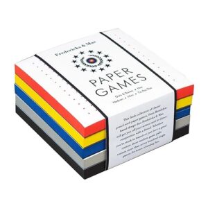 Princeton Architectural Press Fredericks & Mae Paper Games: Dots & Boxes - Hex - Hedron - Nim - Tic-Tac-Toe
