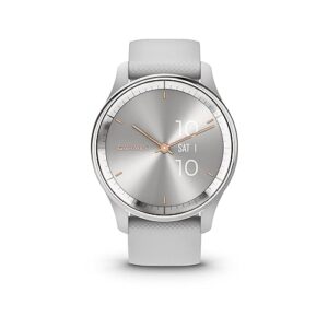 Garmin vívomove Trend, Stylish Hybrid Smartwatch, Long-Lasting Battery Life, Dynamic Watch Hands and Touchscreen Display, Mist Gray