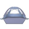 Happy Travel Beach Tent Sun Shelter for 3/4/5/6/7/8 Person, Portable UPF 50+ UV Protection Beach Shade Canopy for Family & Baby, Lightweight & Easy Setup Beach Cabana with 3 Ventilation Mesh Windows