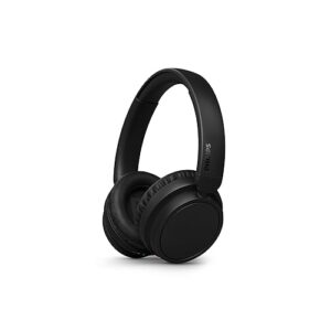 Philips H5209 Wireless Headphones,Over-Ear Bluetooth Headphones with Dynamic Bass,Clear Call, 65 H Battery Life,Fast Charging,Soft Ear Cups, Bluetooth 5.3, App Control, Lightweight,Black