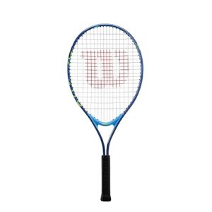 Wilson US Open Jr Tennis Racket, for Kids, Aluminium, Blue/Green, 21