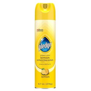 Pledge Enhancing Polish, Furniture & Wood Spray, Lemon Scent, 9.7oz