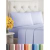 Sleepy Town King Size Bed Sheets - 4 Piece - King Sheet Set - Extra Soft, Comfy & Cooling - Easy Care - Shrinkage, Wrinkle & Fade Resistant - Brushed Microfiber - Deep Pocket Bed Sheets (Lavender)
