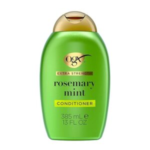 OGX Extra Strength Refreshing Scalp + Rosemary Mint Conditioner, Nourishing Hair Conditioner Infused with Rosemary Mint for Shiny, Healthy-Looking Hair, Sulfate-Free Surfactants, 13 fl. Oz