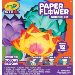 Crayola Paper Flower Science Kit, Color Changing Flowers, Gift for Kids Ages 7, 8, 9, 10