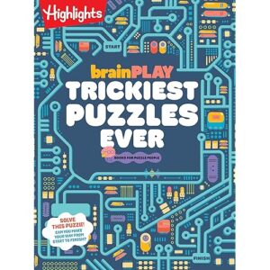 brainPLAY Trickiest Puzzles Ever: Book of Perplexing Brain Teasers, Logic Puzzles, Riddles, Thinking Games and More Problem Solving Fun for Kids 7 and Up (brainPLAY Puzzle Books) Paperback – August 6, 2024