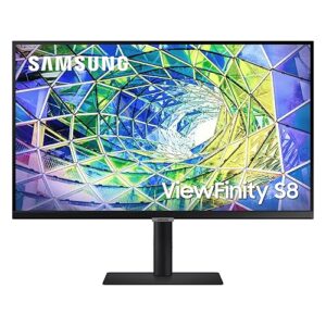 SAMSUNG 27” S80UA 4K UHD IPS HDR10 High Resolution Monitor, USB-C, Eye Saver Mode, Eco Saving Plus, LS27A804UJNXGO, 2025, 3 Year Warranty
