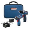 BOSCH 12V Max 2-Tool Brushless Combo Kit with 3/8 In. Drill/Driver, 1/4 In. Hex Impact Driver and (2) 2 Ah Batteries (GXL12V-220B22)