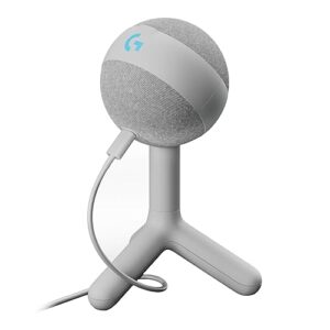 Logitech G Yeti Orb Condenser RGB Gaming Mic with LIGHTSYNC, USB Mic for Streaming, Cardioid for PC/Mac - Off White