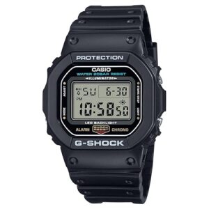 Casio Men's G-Shock Quartz Watch with Resin Strap, Black, 20 (Model: DW5600UE)