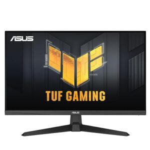 ASUS TUF Gaming 27” 1080P Monitor (VG279Q3A) – Full HD, 180Hz, 1ms, Fast IPS, Extreme Low Motion Blur Sync, FreeSync Premium, G-SYNC Compatible, Variable Overdrive, 99% sRGB, DisplayPort, HDMI