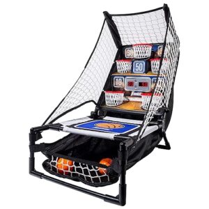 Franklin Sports Anywhere Basketball Arcade Game - Table Top Basketball Arcade Shootout- Indoor Electronic Basketball Game