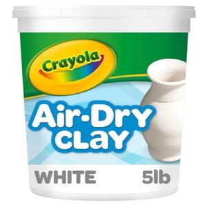 Crayola Air Dry Clay (5lbs), Teacher Supplies, Natural White Modeling Clay for Kids, Sculpting Material, Bulk Craft Supplies, School Classroom Must Haves