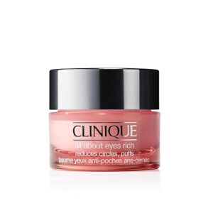 Clinique All About Eyes Rich Eye Cream For Dark Circles With Hyaluronic Acid | Hydrating, Brightening + Depuffing