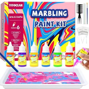 Water Marbling Paint for Kids, Art Supplies for Kids,Arts and Crafts for Girls Boys Ages 8-12 6-8 3-5, Birthday Gifts Toys for Girls 3+ Years Old