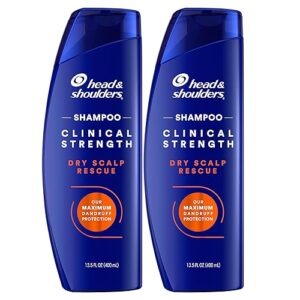 Head & Shoulders Clinical Dandruff Defense + Dry Scalp Rescue Shampoo 13.5 oz Twin Pack