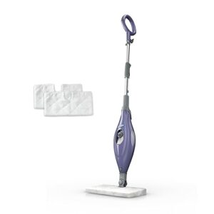 Shark Steam Pocket Mop with 2 Washable Double-sided Pads, Steam Sanitization, Swivel Steering, Lightweight, Steam Cleaner for Sealed Hard Floors, Hardwood, Marble, Tile, Purple, S3501