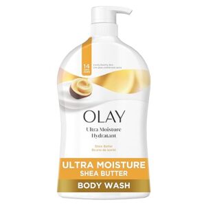 Olay Body Wash, Ultra Moisture, 24hr Moisturizing, Hydrating & Refreshing, B3 Vitamin Complex, Free of Parabens & Phthalates, For All Skin Types, Shea Butter Scent, 33 fl oz