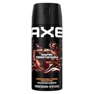 AXE Body Spray Deodorant Dark Temptation for Long Lasting Odor Protection Deodorant for Men Formulated Without Aluminum 4.0 oz