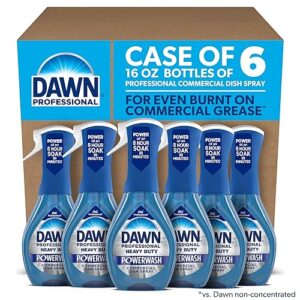 Dawn PRO Heavy Duty Powerwash, Bulk Foaming Dish Spray for Cleaning Burnt-On Grease in Commercial Kitchens, 16 fl oz (Case of 6)